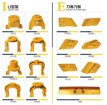Base d'assemblage ressort de cylindre de tension/châssis en U de pelle DH220, Tous modèles de pelles disponibles.