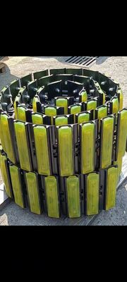 Assemblage de chenille d'excavatrice avec plaque en caoutchouc, assemblage de chenille avec patin pour pièces de train de roulement