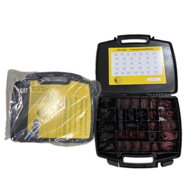 Kit de réparation de joints d'excavatrice avec boîte de rangement séparée avec grille et tableau des tailles imprimé pour un accès facile et une réduction des temps d'arrêt de la machine